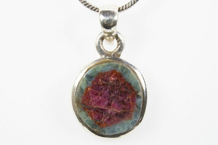 Ruby in Kyanite Pendant (Necklace) - Sterling Silver #302832